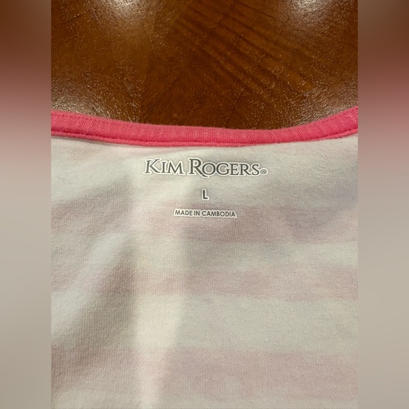 Pink Striped sequence Lemon Design, by Kim Rogers, size L, UEC - Picture 4 of 7